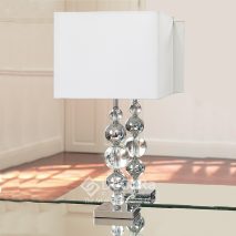 EN165-lampa-moderna-globuri argintii-abajur-alb