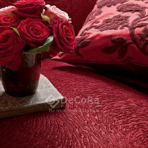 LZRT047-taiserie-canapea-model-abstract-rosu-perna-decorativa-molde-floral